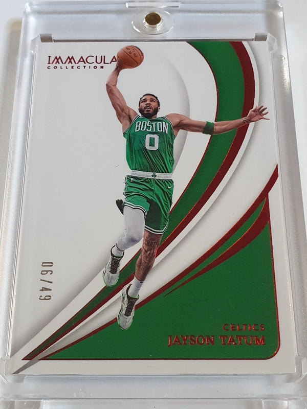 2023 Panini Immaculate Jayson Tatum #13 RED Foil /49 Edition - Ready to Grade