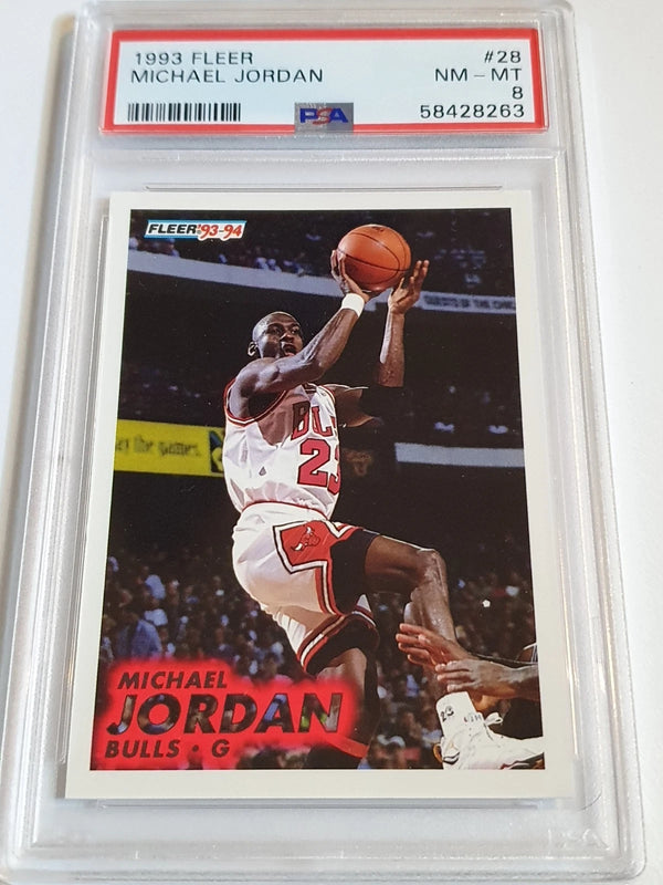 1993-94 Fleer Michael Jordan #28 - PSA 8