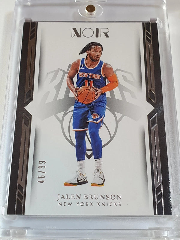 2022 Panini Noir Jalen Brunson #123 Icon Edition - Ready to Grade
