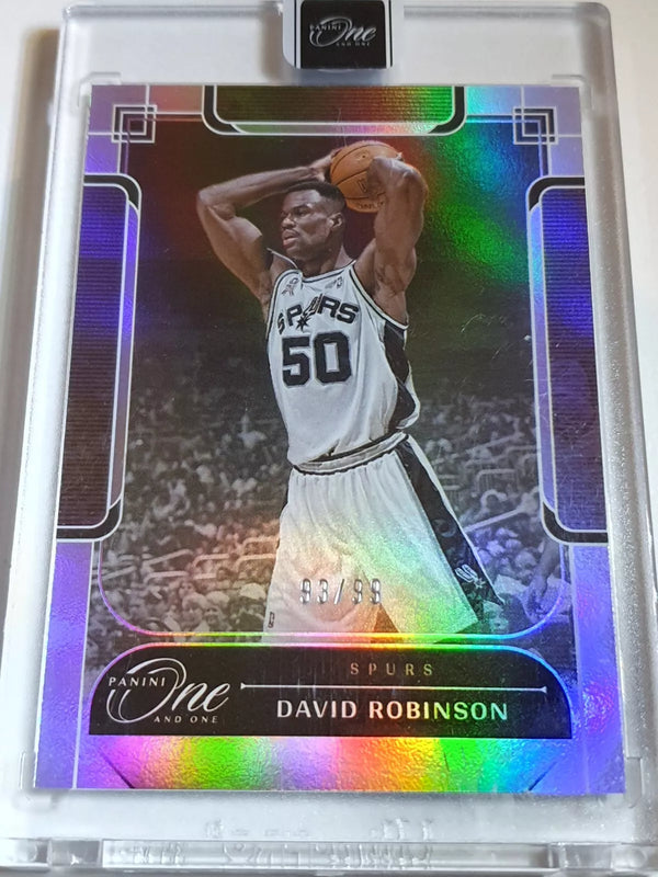 2023 Panini One and One David Robinson #189 HOLO /99 - Panini Factory Sealed