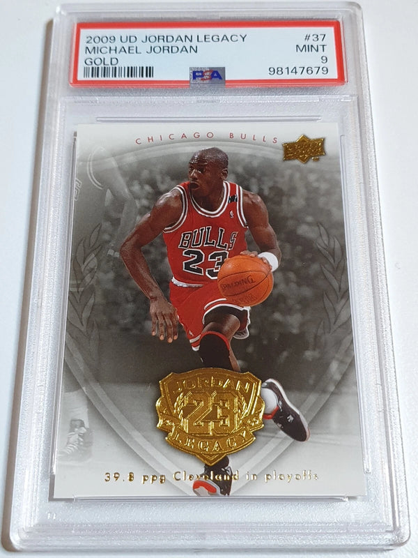 2009 Upper Deck Jordan Legacy Michael Jordan #37 GOLD - PSA 9 (POP 26)