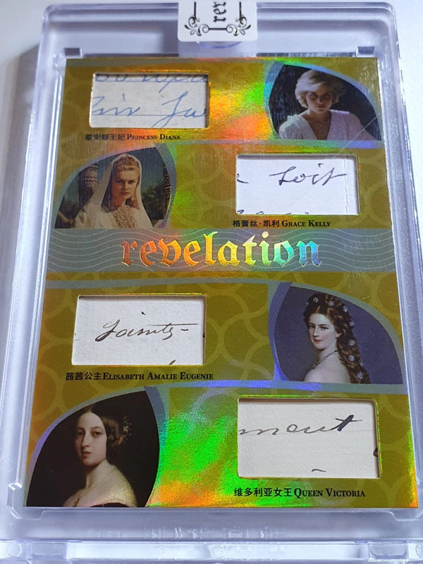 2025 Eternal Princess Diana Grace Kelly GOLD /10 Quad History Relics - Sealed