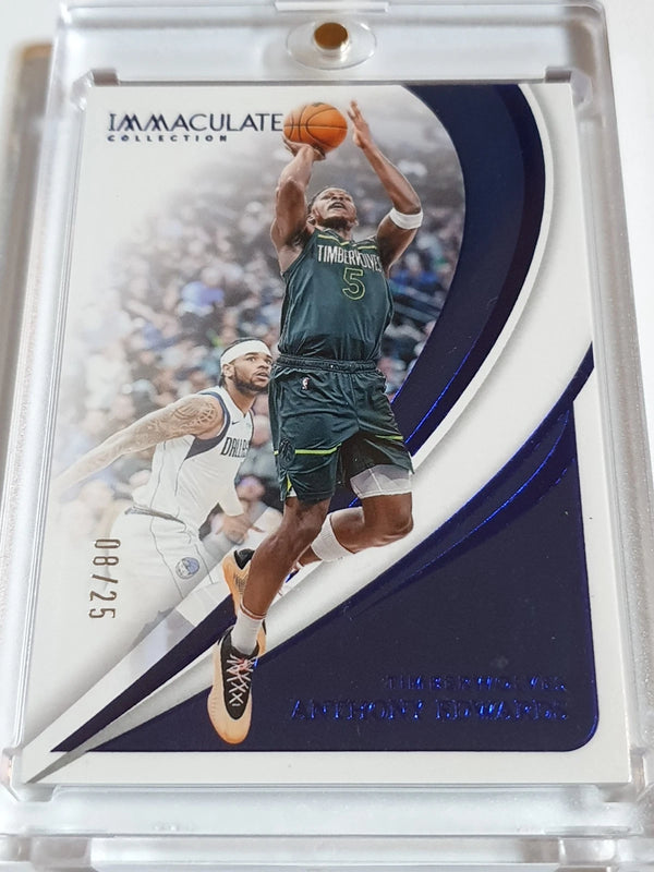 2023 Panini Immaculate Anthony Edwards #81 BLUE Foil /25 Action Edition - Rare