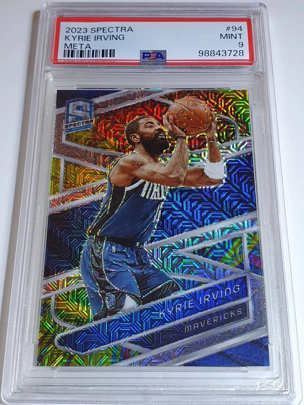 2023 Panini Spectra Kyrie Irving #94 META /25 Holo - PSA 9 (POP 2)