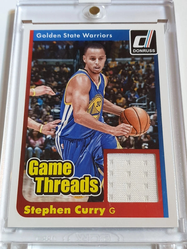 2014 Panini Donruss Stephen Curry #PATCH Game Worn Jersey - Ready to Grade