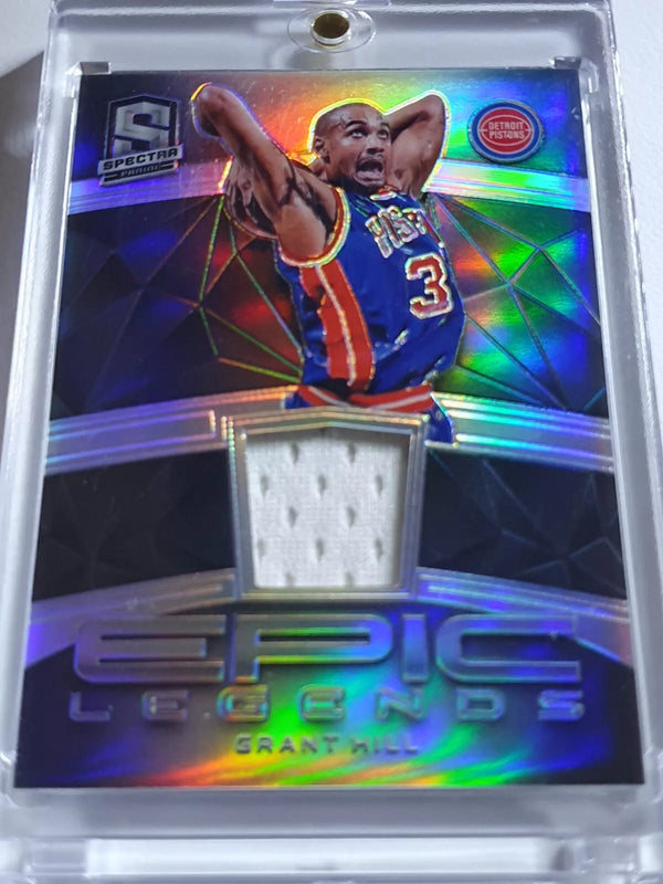 2018 Panini Spectra Grant Hill #PATCH SILVER /99 Prizm Game Worn Jersey - Rare
