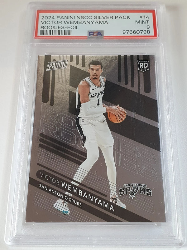 2024 Panini NSCC Victor Wembanyama Rookie #14 FOIL RC - PSA 9 (POP 62)
