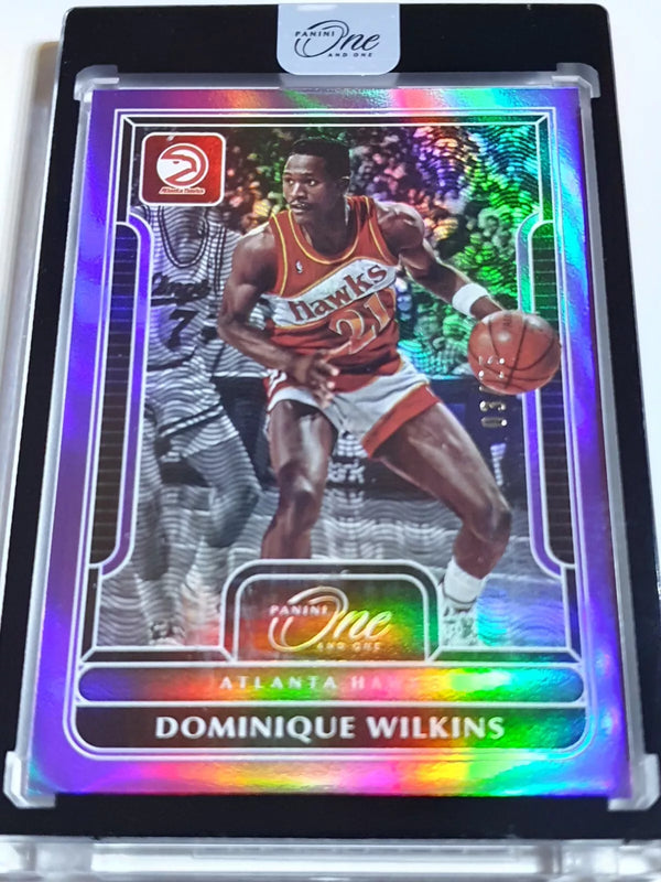 2022 Panini One and One Dominique Wilkins #173 PURPLE /25 Holo - Factory Sealed