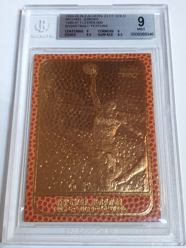 1994 Fleer Michael Jordan Bleachers 23K GOLD CARD /5000 