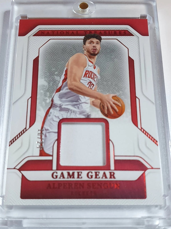 2024 Panini National Treasures Alperen Sengun #PATCH RED /24 Game Worn Jersey