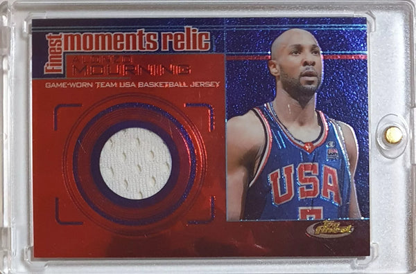 2000 Topps Finest Alonzo Mourning #PATCH Game Worn Jersey - Ready to Grade