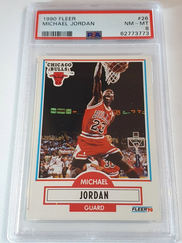 1990-91 Fleer Michael Jordan #26 - PSA 8