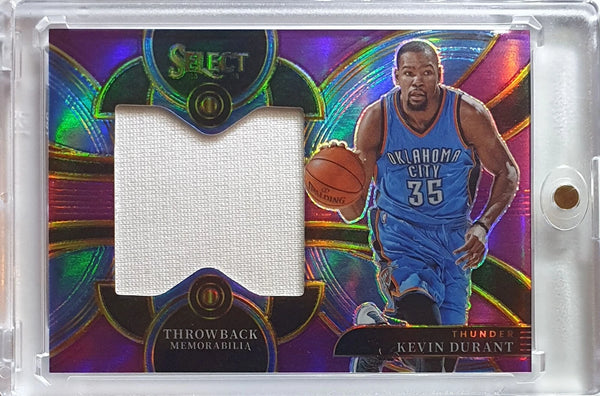 2023 Panini Select Kevin Durant #PATCH PURPLE /99 Game Worn Jumbo Jersey - Rare