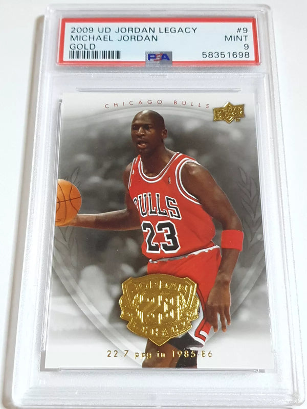 2009 Upper Deck Jordan Legacy Michael Jordan #9 GOLD - PSA 9 (POP 14)