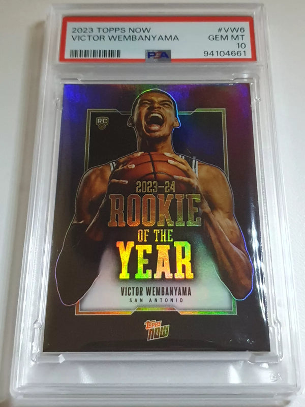 2023 Topps Now Victor Wembanyama RC #VW6 Rookie of the Year - PSA 10 (Low POP)