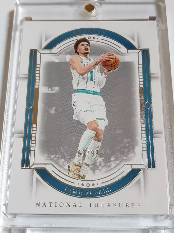 2023 Panini National Treasures Lamelo Ball #96 SILVER /99 - Ready to Grade