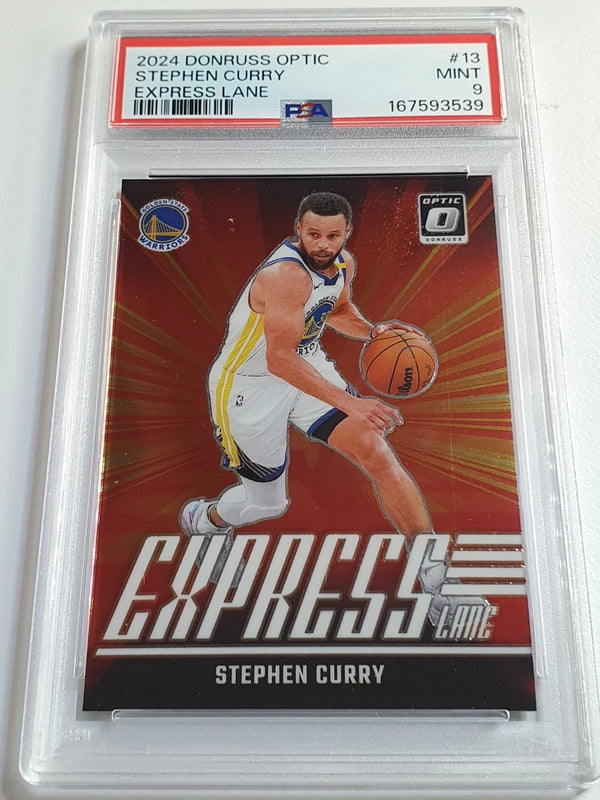 2024 Panini Donruss Optic Stephen Curry #13 Express Lane - PSA 9 (POP 6)