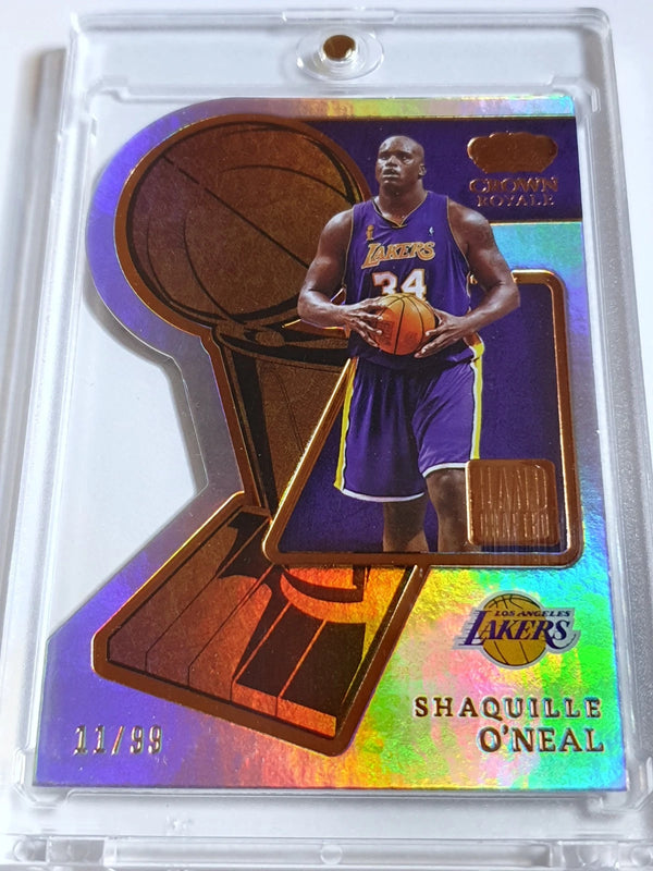 2022 Crown Royale Shaquille O'Neal #9 BRONZE /99 Die-Cut Hand Crafted - Rare
