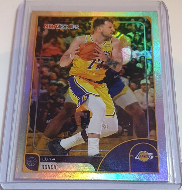 2025 Topps NBA Hoops Luka Doncic #8 RAINBOW Foil - Ready to Grade