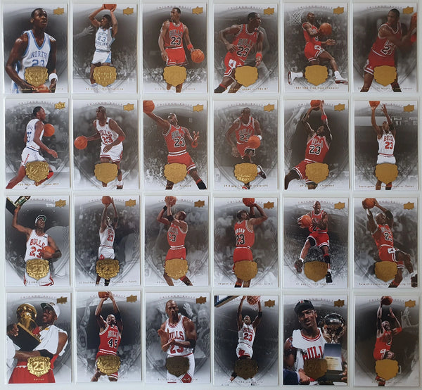 Lot of 24 x 2009 Upper Deck Michael Jordan Legacy GOLD Edition - Good Condition