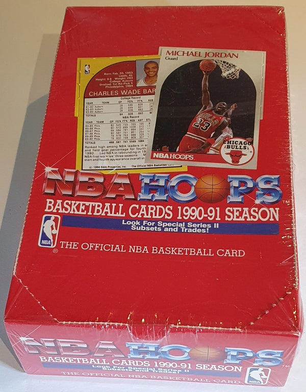 1990-91 NBA Hoops Basketball Series 2 Sealed Box Michael Jordan - Factory Sealed
