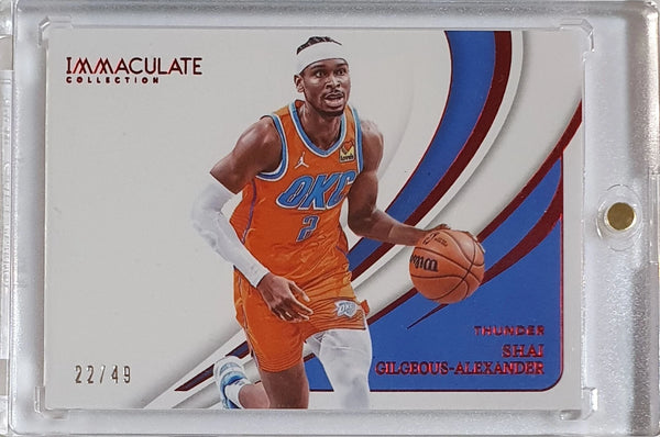 2023 Panini Immaculate Shai Gilgeous-Alexander #97 RED /49 Foil Variation - Rare