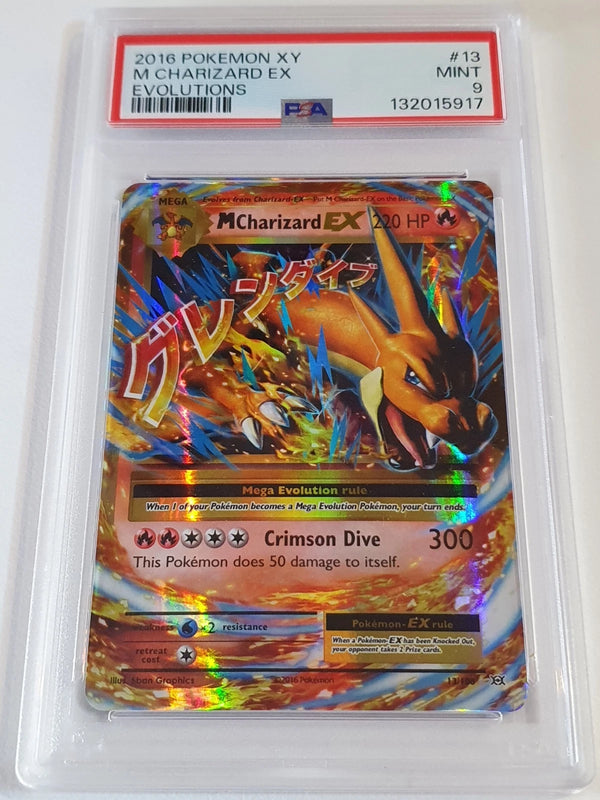 2016 Pokémon M Charizard EX 013/108 XY Evolutions Ultra Rare Holo - PSA 9