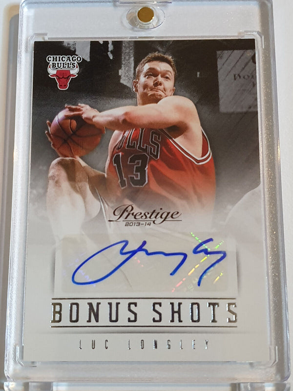 2013 Panini Prestige Luc Longley AUTO Bonus Shots Autograph - Rare
