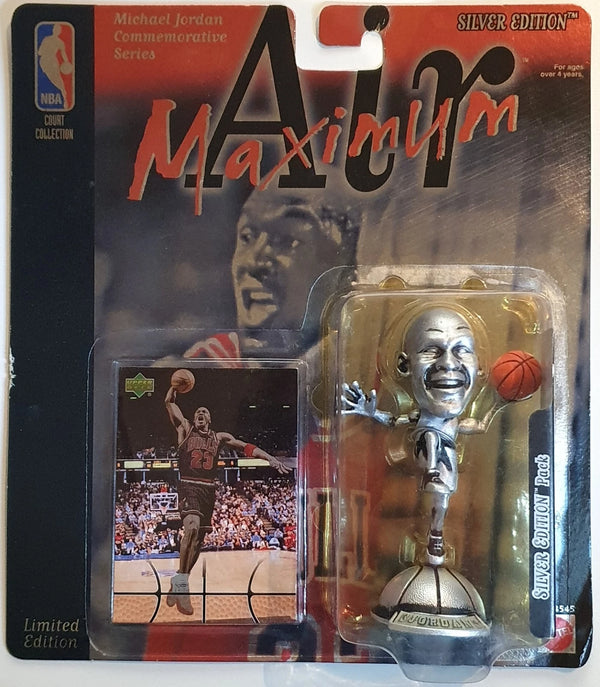 1999 Upper Deck Mattel Michael Jordan Silver Edition - Sealed Figure & Card