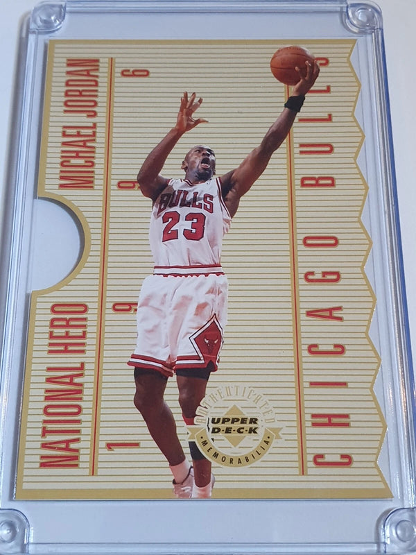 1996 Upper Deck Michael Jordan JUMBO /5000 National Hero Die-Cut - Rare