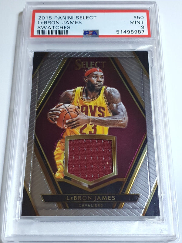 2015 Select LeBron James #PATCH /60 Game Worn Jersey - PSA 9 (POP 1)