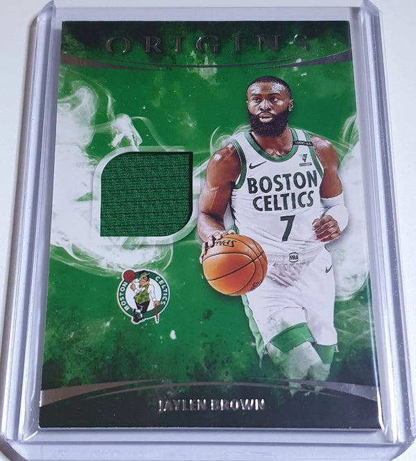 2021 Panini Origins Jaylen Brown #PATCH Game Worn Jersey - Ready to Grade