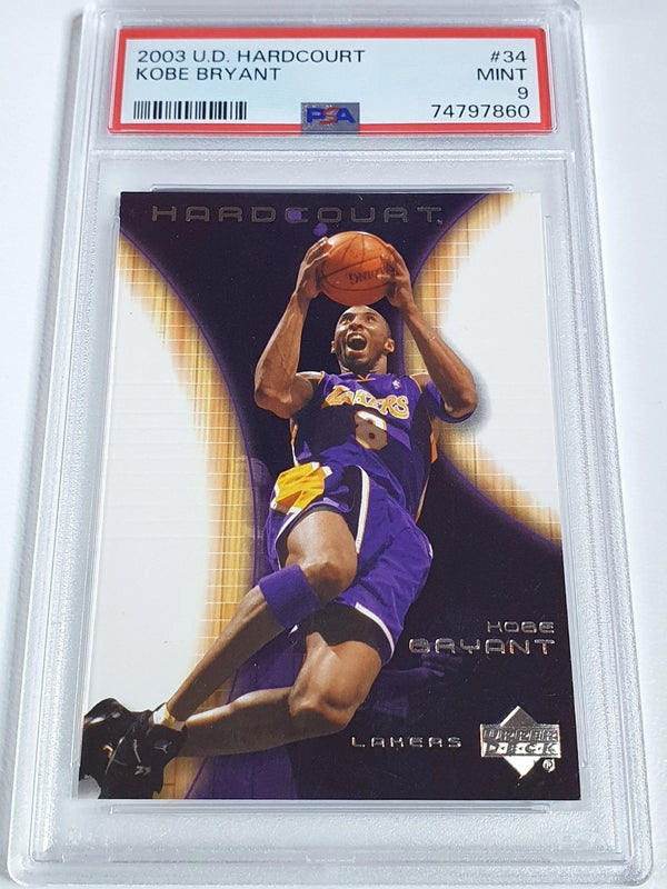2003 Upper Deck Hardcourt Kobe Bryant #34 - PSA 9 (Low POP)