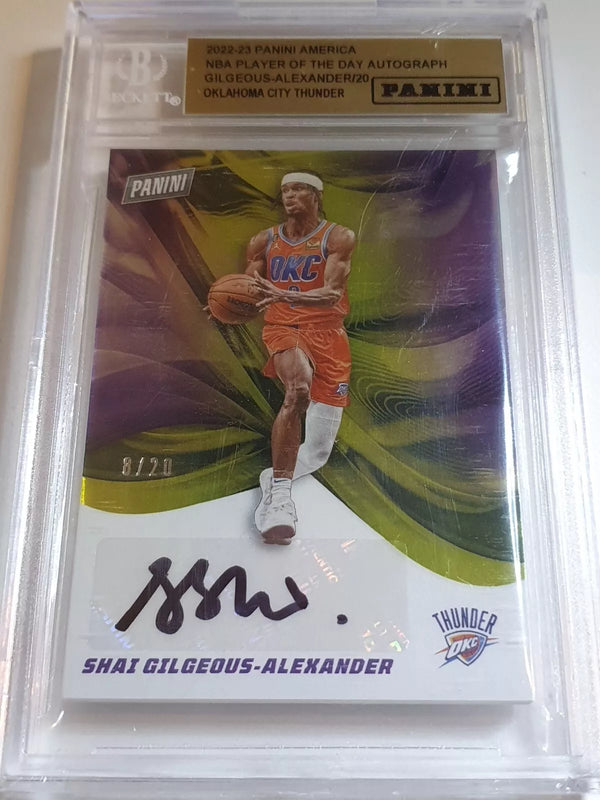 2022 Panini Shai Gilgeous-Alexander AUTO /20 Player Signed - BGS Authenticated