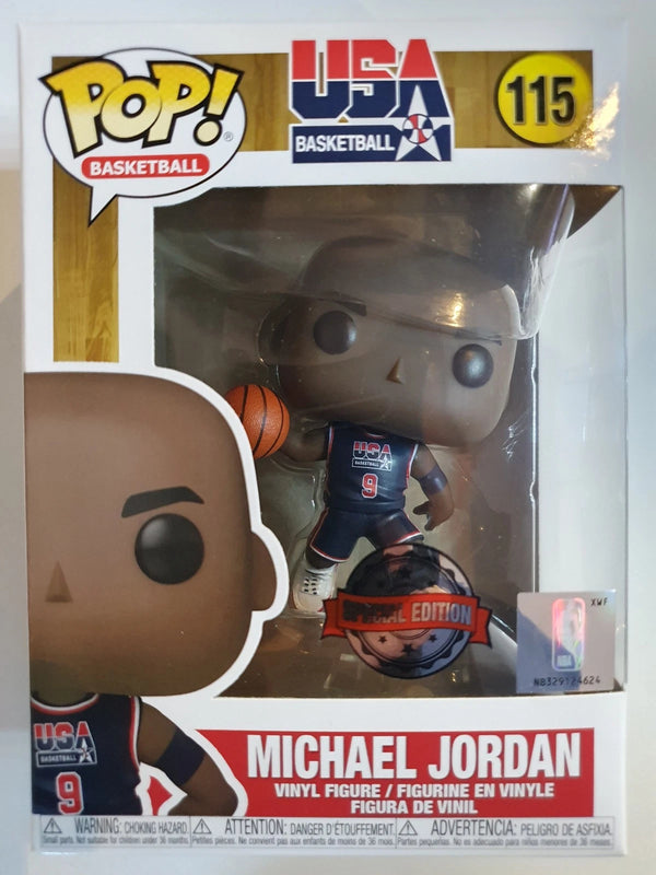 Michael Jordan Funko Special Edition Figure #115 (USA Dream Team) With Protector