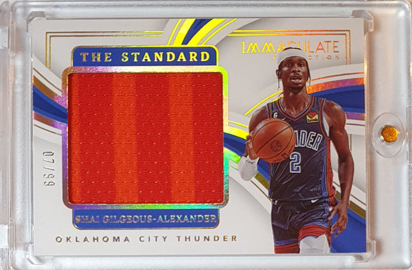 2022 Immaculate Shai Gilgeous-Alexander #PATCH /99 Holo Game Worn Jumbo Jersey