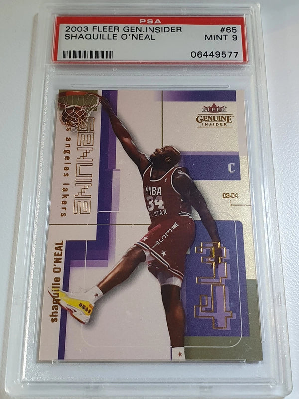 2003 Fleer Genuine Insider Shaquille O'Neal #65 - PSA 9 (POP 3)
