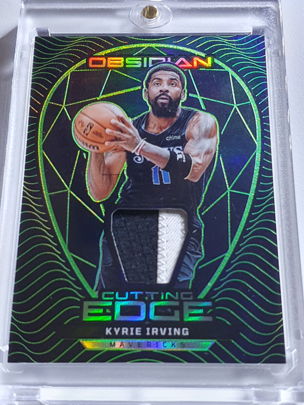 2023 Obsidian Kyrie Irving #PATCH /25 ELECTRIC ETCH GREEN - 2 Color Jersey