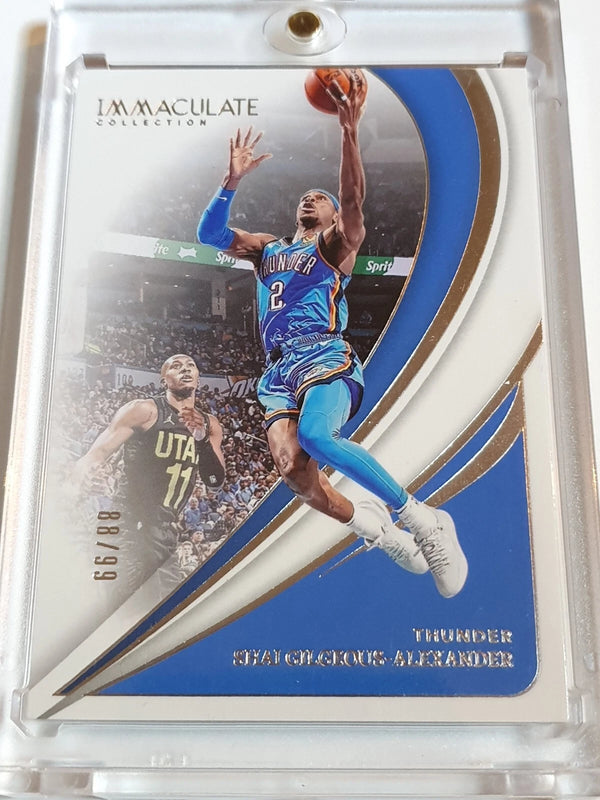 2023 Panini Immaculate Shai Gilgeous-Alexander #59 SILVER /99 Foil Action - Rare