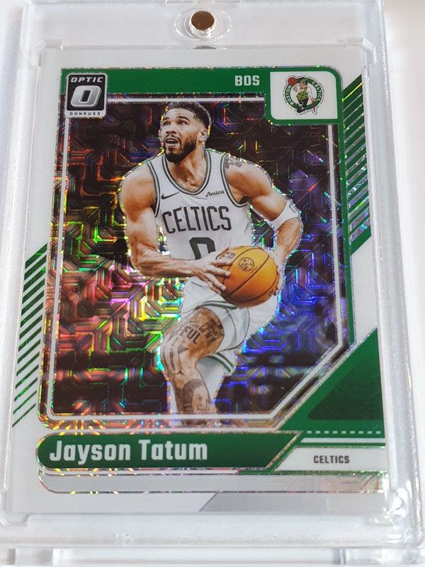 2024 Panini Donruss Optic Jayson Tatum #70 CHOICE WHITE /48 Holo - Rare
