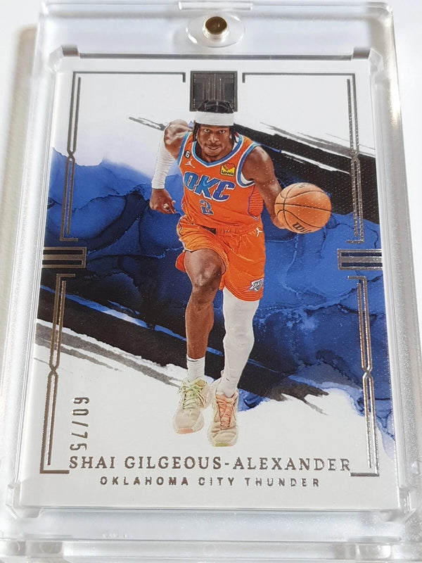 2022 Panini Impeccable Shai Gilgeous-Alexander #22 SILVER /75 Foil Edition Rare
