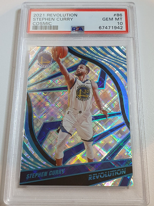 2021 Revolution Stephen Curry #86 COSMIC /99 Holo - PSA 10 (POP 13)
