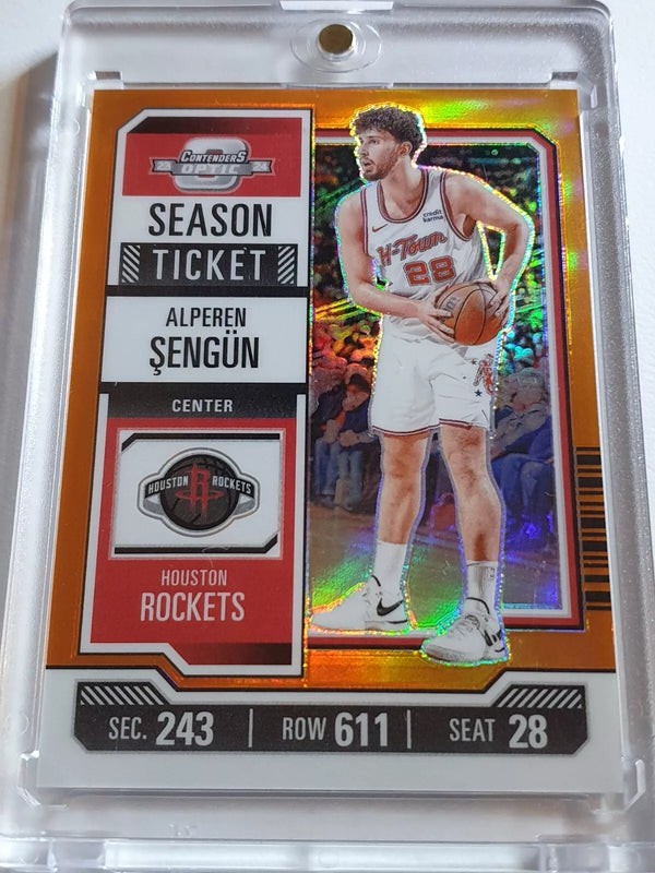 2023 Panini Contenders Optic Alperen Sengun #69 ORANGE /49 Holo - Ready to Grade