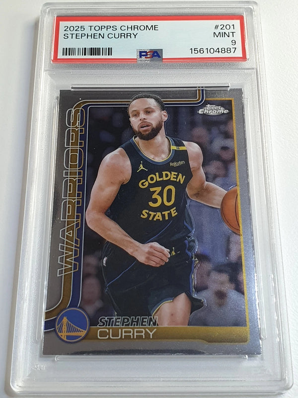 2025 Topps Chrome Basketball Stephen Curry #201 - PSA 9 (Low POP)