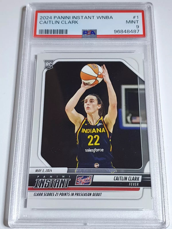 2024 Panini Instant WNBA Caitlin Clark Rookie #1 /8646 Debut RC - PSA 9