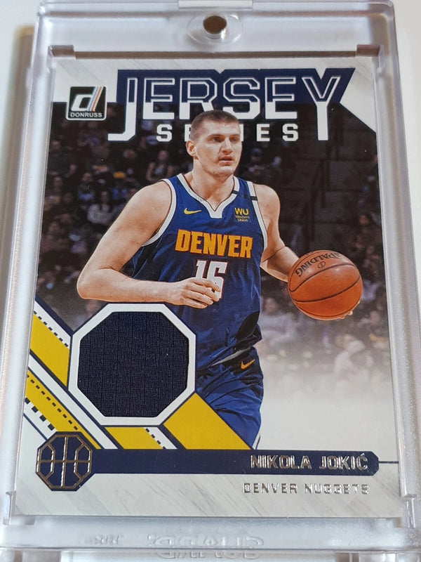 2020 Panini Donruss Nikola Jokic #PATCH Game Worn Jersey Swatch - Ready to Grade