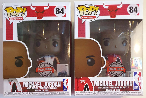 Lot of 2 x Michael Jordan Funko Special Edition Figures #84 - With Protectors