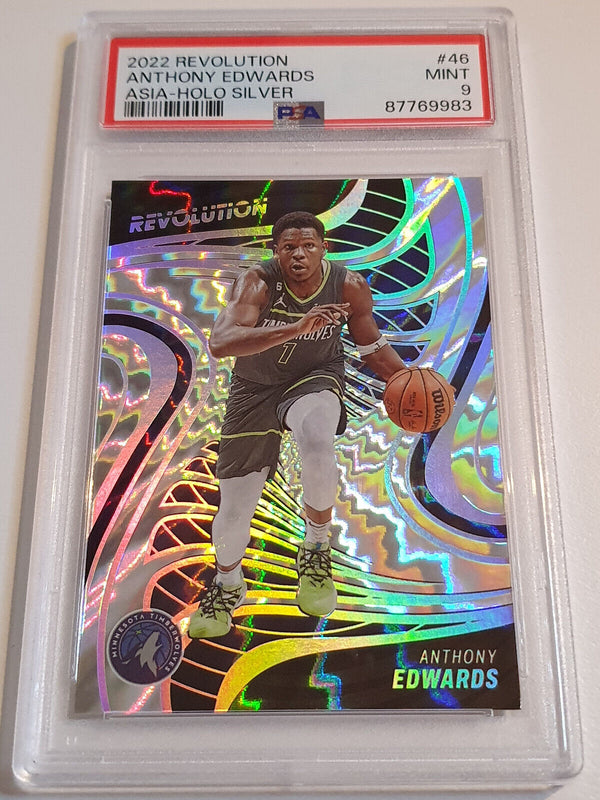 2022 Panini Revolution Anthony Edwards #46 ASIA /75 Holo - PSA 9 (POP 1)