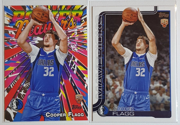 2025 Topps Cooper Flagg Lot of 2x Rookie #201 #PP-16 RC - Ready to Grade