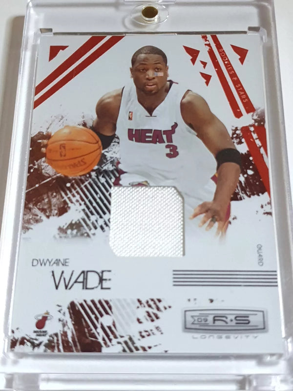 2009 Rookies & Stars Dwyane Wade #PATCH RUBY /250 Game Worn Jersey - Rare